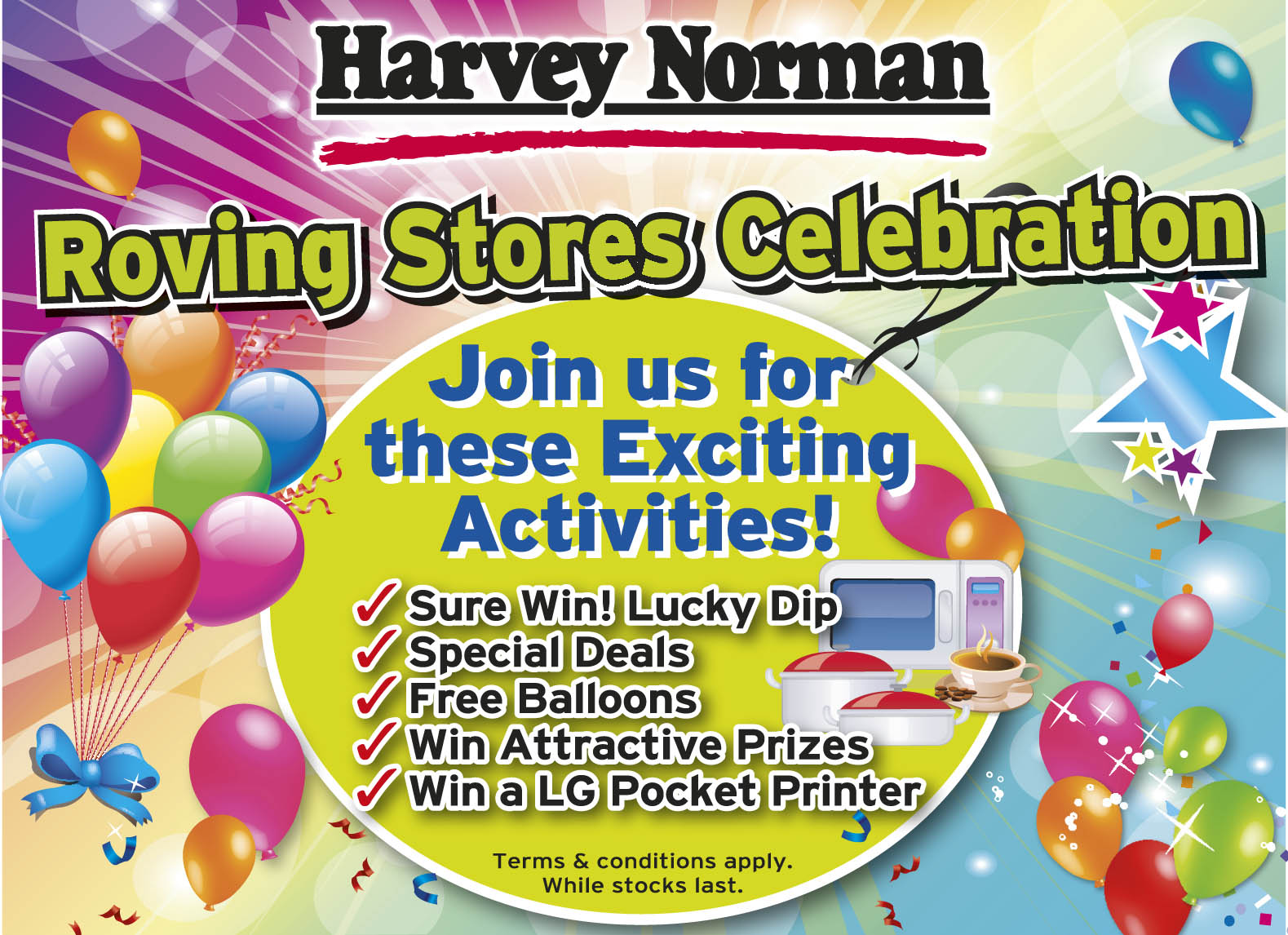 Harvey Norman Roving Store Celebration